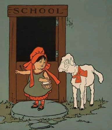 Mary indeed had a little lamb. Her name was Mary Sawyer